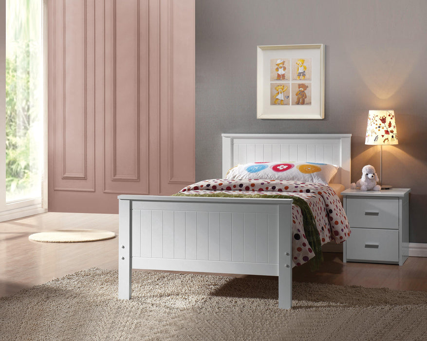 Bungalow White Twin Bed - Imperial Furniture (Las Vegas, NV) - Multi Location