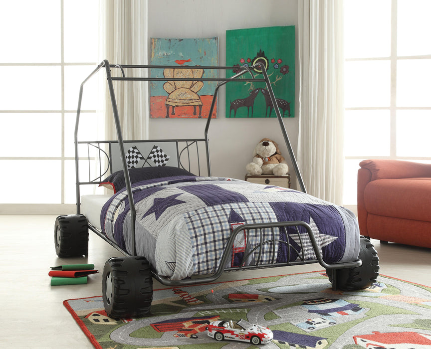 Xander Gunmetal Go Kart Twin Bed - Imperial Furniture (Las Vegas, NV) - Multi Location