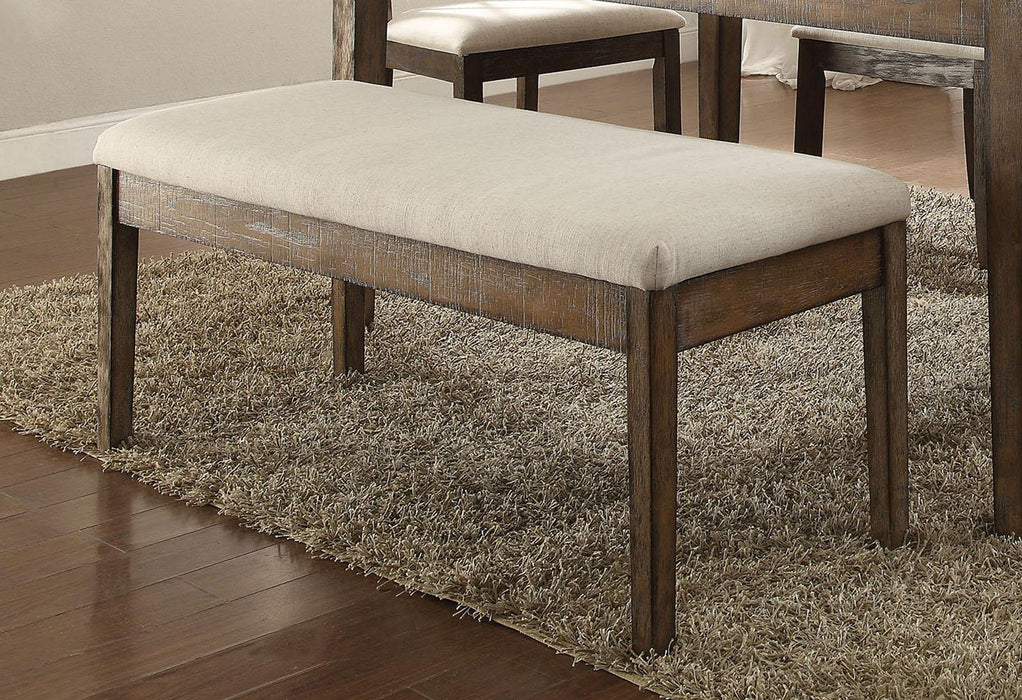 Acme Furniture Claudia Upholstered Bench in Beige and Brown 71718 - Imperial Furniture (Las Vegas, NV) - Multi Location