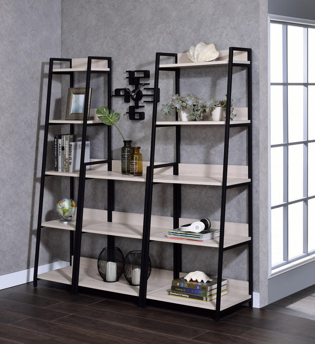 Wendral Natural & Black Bookshelf (5-Tier, 16"L) - Imperial Furniture (Las Vegas, NV) - Multi Location
