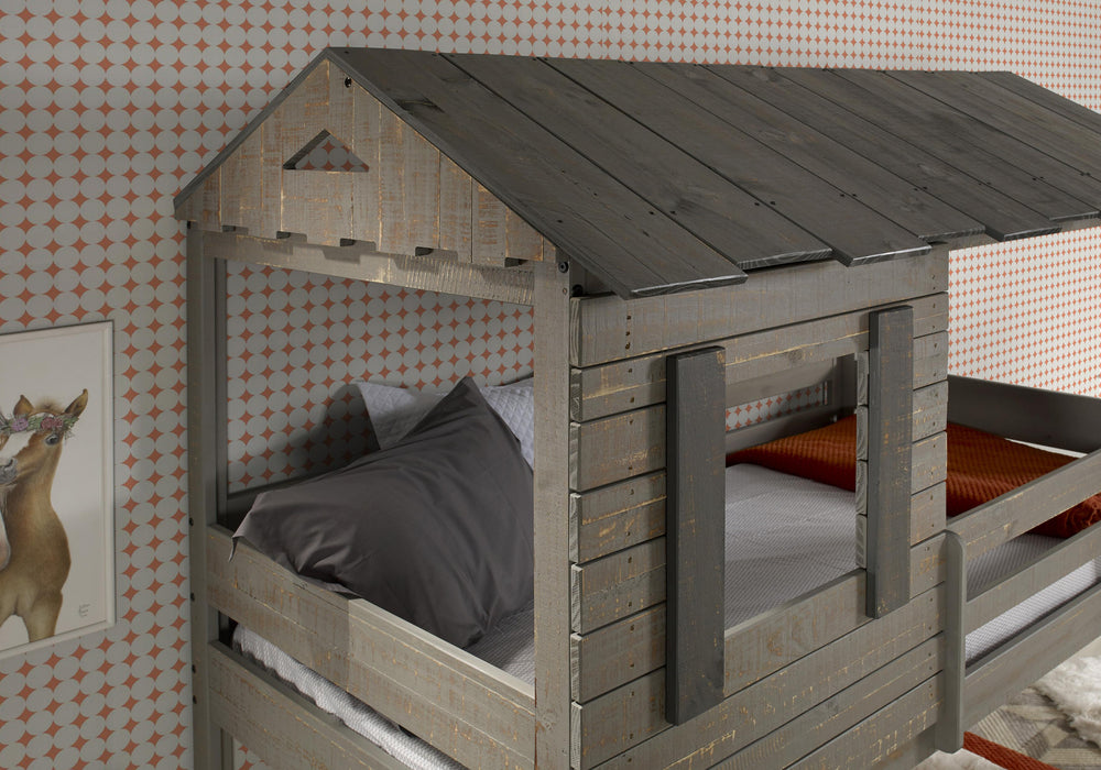 Darlene Rustic Gray Twin/Twin Bunk Bed - Imperial Furniture (Las Vegas, NV) - Multi Location