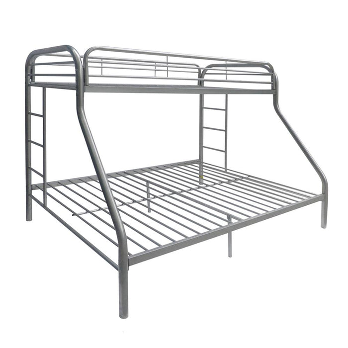 Tritan Silver Bunk Bed (Twin/Full) - Imperial Furniture (Las Vegas, NV) - Multi Location
