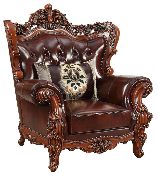 Acme Furniture Eustoma Chair in Cherry and Walnut 53067 - Imperial Furniture (Las Vegas, NV) - Multi Location