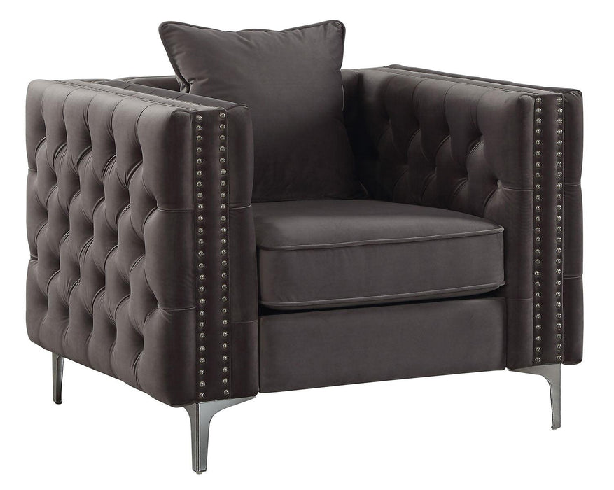 Acme Furniture Gillian II Chair in Dark Gray 53389 - Imperial Furniture (Las Vegas, NV) - Multi Location