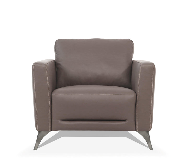 Malaga Taupe Leather Chair - Imperial Furniture (Las Vegas, NV) - Multi Location