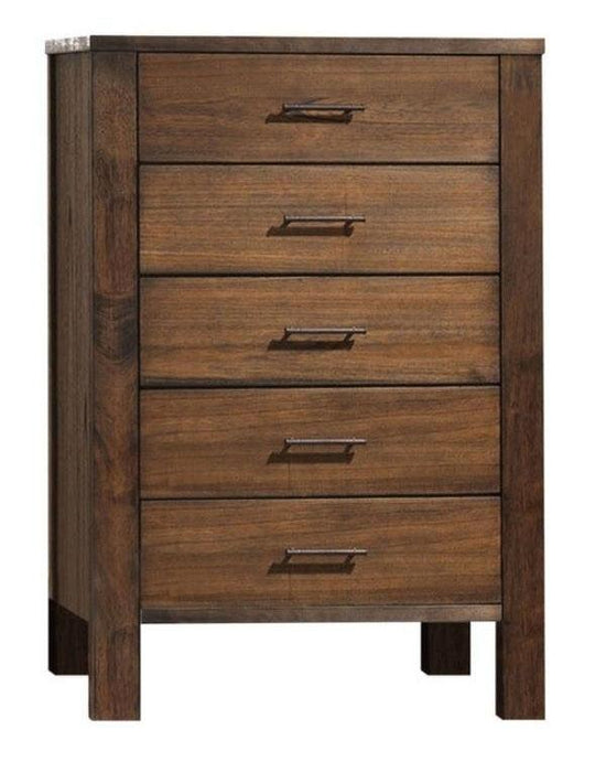 Acme Merrilee 5-Drawer Chest in Oak 21686 - Imperial Furniture (Las Vegas, NV) - Multi Location