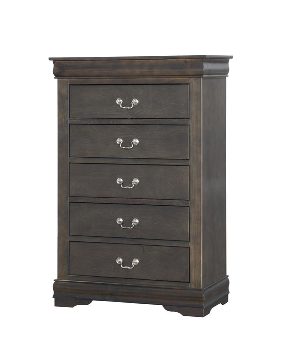 Louis Philippe Dark Gray Chest - Imperial Furniture (Las Vegas, NV) - Multi Location