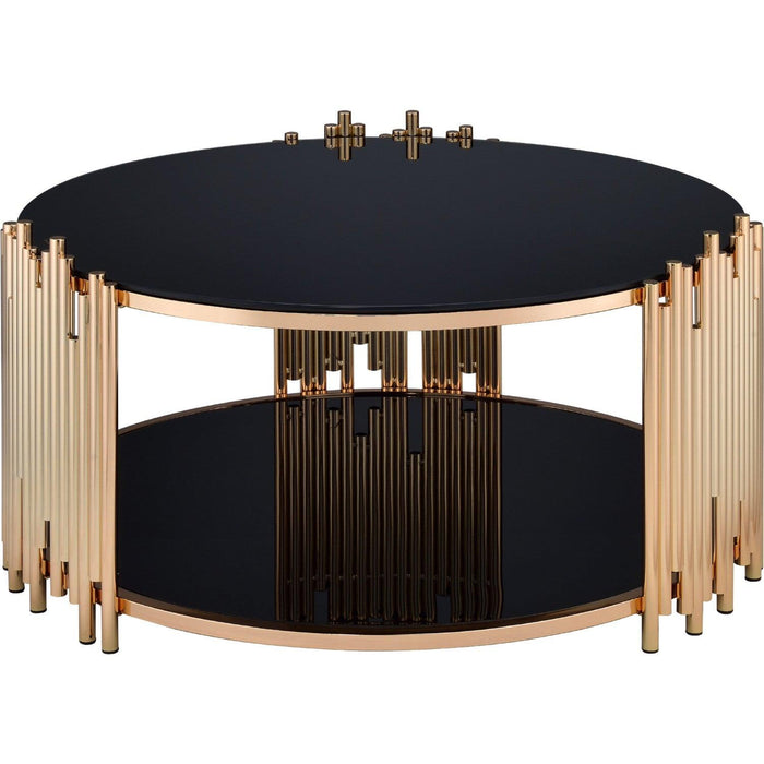 Acme Furniture Tanquin Coffee Table in Gold/Black 84490 - Imperial Furniture (Las Vegas, NV) - Multi Location