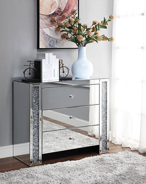 Noralie Mirrored & Faux Diamonds Console Table - Imperial Furniture (Las Vegas, NV) - Multi Location
