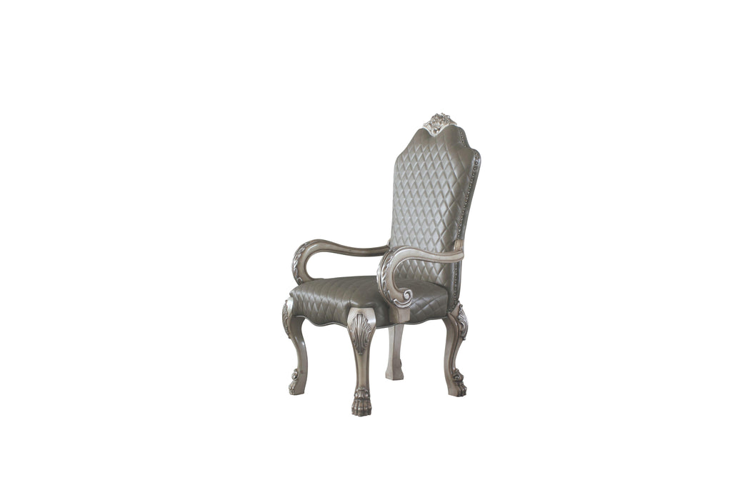 Dresden Vintage Bone White & PU Arm Chair - Imperial Furniture (Las Vegas, NV) - Multi Location