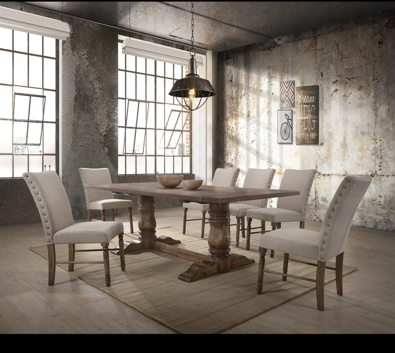 Leventis Weathered Oak Dining Table - Imperial Furniture (Las Vegas, NV) - Multi Location