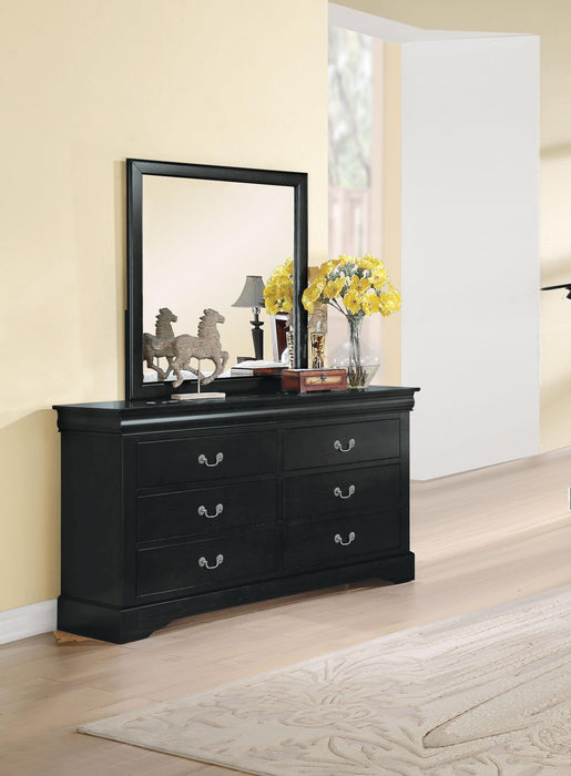 Louis Philippe III Black Dresser - Imperial Furniture (Las Vegas, NV) - Multi Location