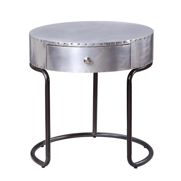 Acme Furniture Brancaster End Table in Aluminum 84882 - Imperial Furniture (Las Vegas, NV) - Multi Location
