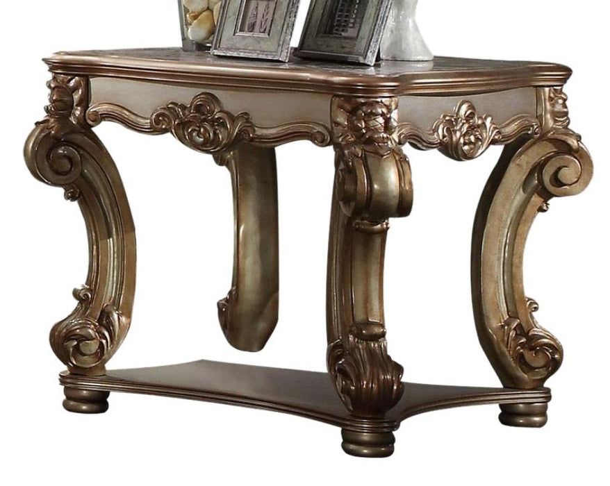 Acme Vendome End Table in Gold Patina 83121 - Imperial Furniture (Las Vegas, NV) - Multi Location