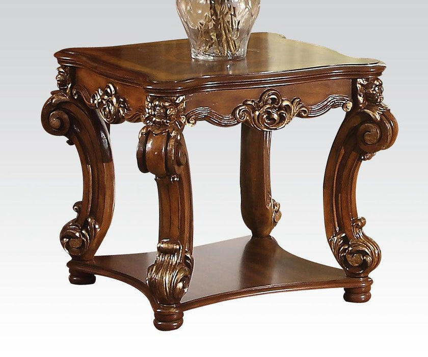 Acme Vendome Square End Table in Cherry 82001 - Imperial Furniture (Las Vegas, NV) - Multi Location