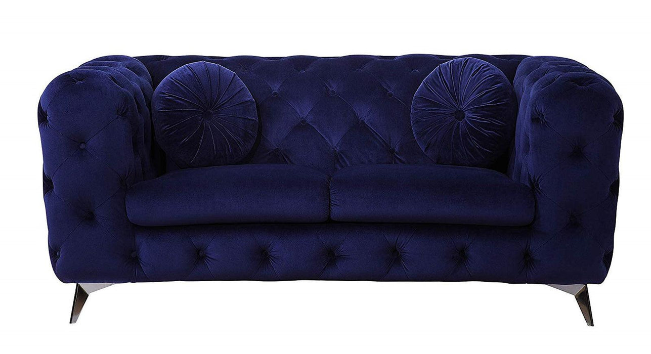 Acme Furniture Atronia Loveseat in Blue 54901 - Imperial Furniture (Las Vegas, NV) - Multi Location