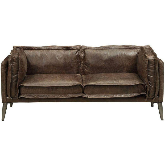 Acme Furniture Porchester Loveseat in Distress Chocolate 52481 - Imperial Furniture (Las Vegas, NV) - Multi Location