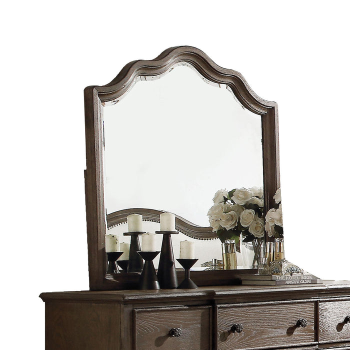 Baudouin Weathered Oak Mirror - Imperial Furniture (Las Vegas, NV) - Multi Location