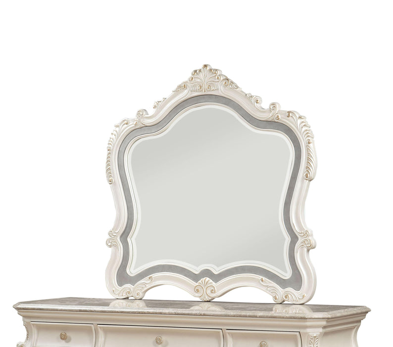 Chantelle Pearl White Mirror - Imperial Furniture (Las Vegas, NV) - Multi Location