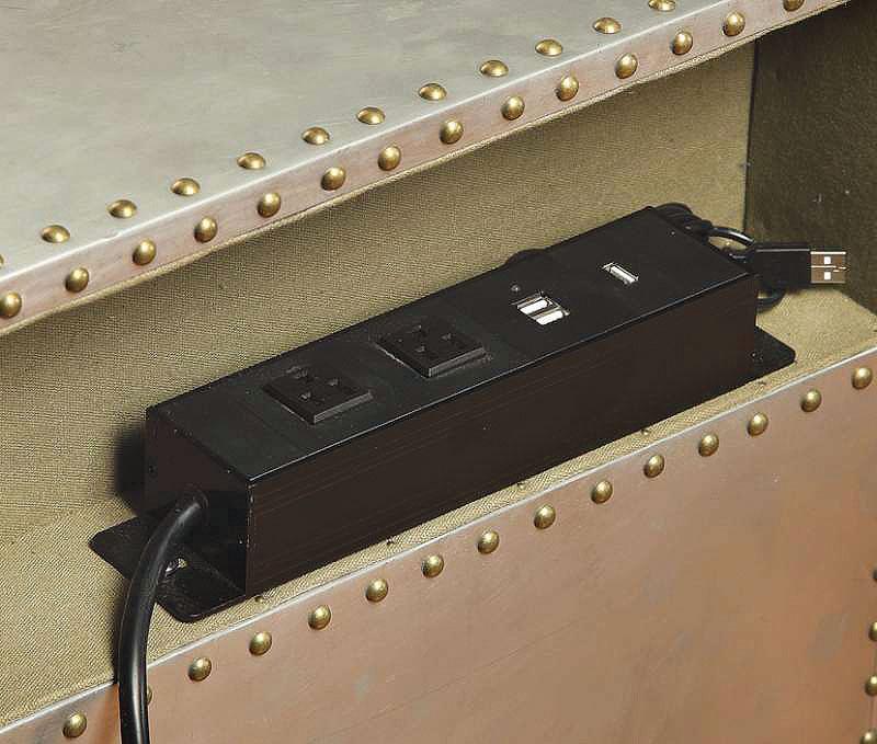 Brancaster Aluminum Nightstand - Imperial Furniture (Las Vegas, NV) - Multi Location