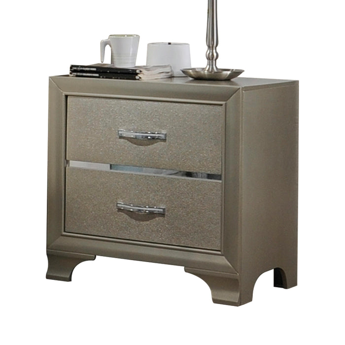 Carine Champagne Nightstand - Imperial Furniture (Las Vegas, NV) - Multi Location