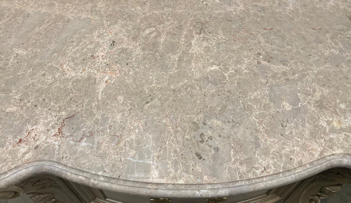 Gorsedd Marble & Antique White Nightstand - Imperial Furniture (Las Vegas, NV) - Multi Location