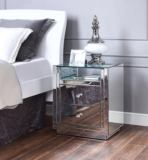 Nysa Mirrored & Faux Crystals Accent Table - Imperial Furniture (Las Vegas, NV) - Multi Location