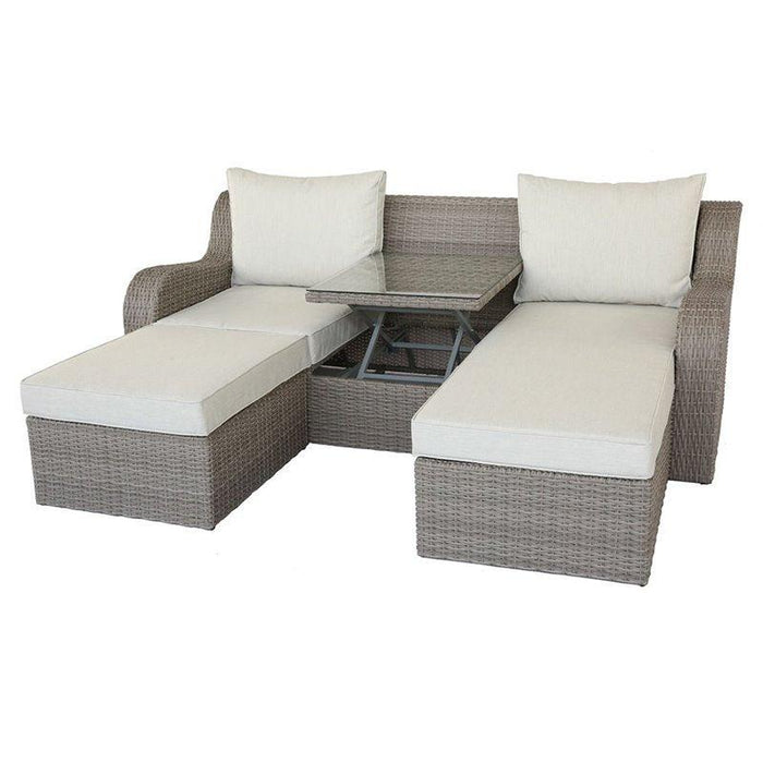 Acme Salena Sofa Bed with Coffee Table in Beige/Gray 45010 - Imperial Furniture (Las Vegas, NV) - Multi Location