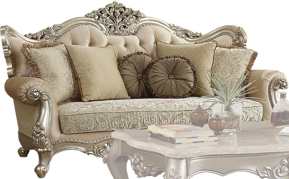 Acme Furniture Bently Sofa with 7 Pillows in Champagne 50660 - Imperial Furniture (Las Vegas, NV) - Multi Location