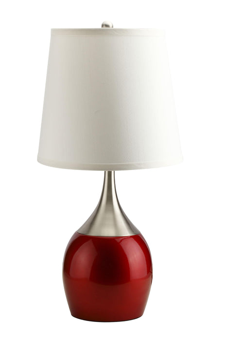 Willow Brushed Silver, Red Table Lamp - Imperial Furniture (Las Vegas, NV) - Multi Location