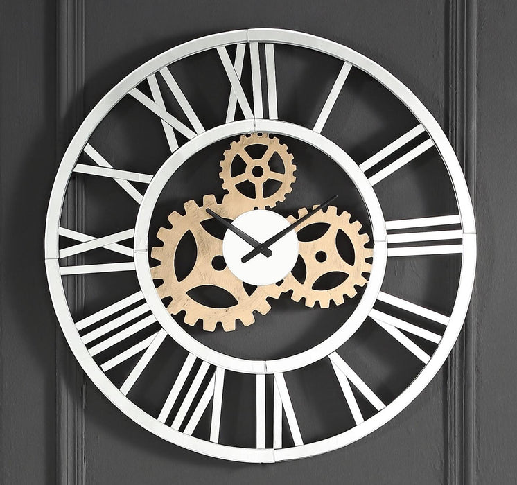 Acilia Mirrored Wall Clock - Imperial Furniture (Las Vegas, NV) - Multi Location