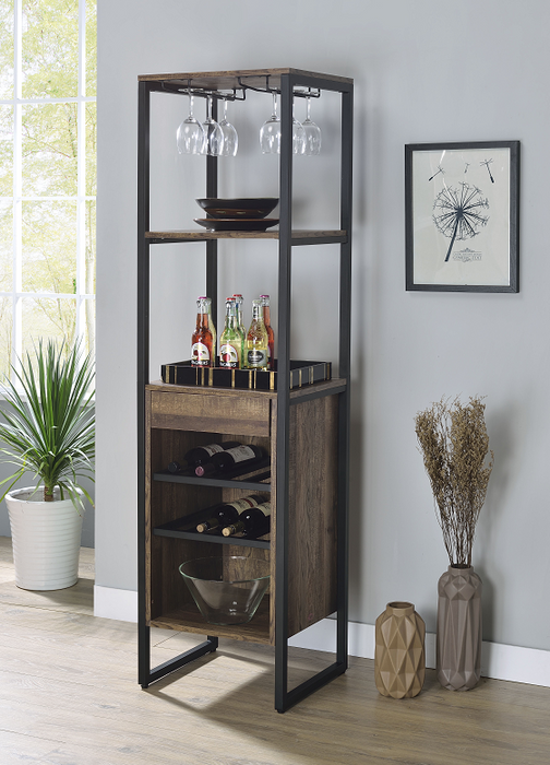 Narik Weathered Oak Wine Rack - Imperial Furniture (Las Vegas, NV) - Multi Location