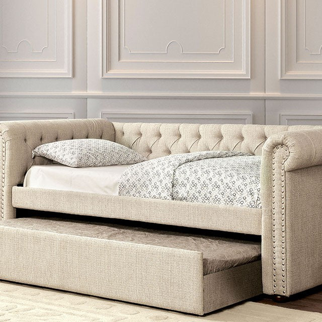 Leanna Daybed w Trundle Beige - Imperial Furniture (Las Vegas, NV) - Multi Location