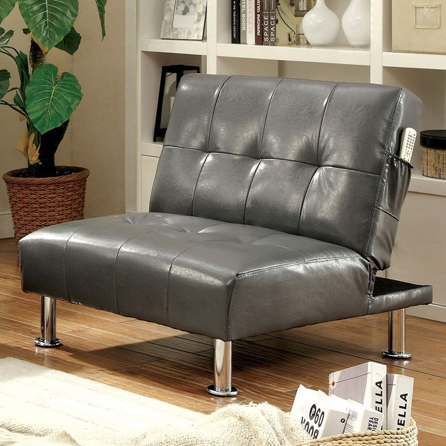 Bulle Chair Grey & Red - Imperial Furniture (Las Vegas, NV) - Multi Location