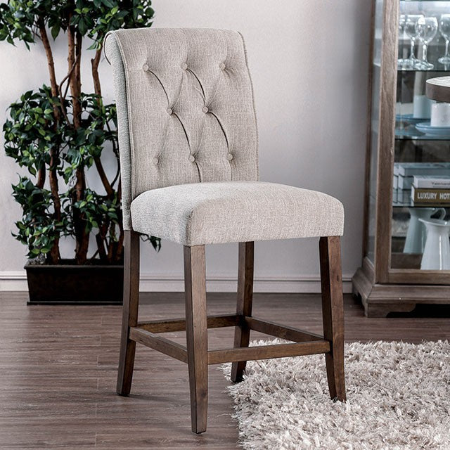 Sania III Beige/Rustic Oak Counter Ht. Chair (2/CTN) - Imperial Furniture (Las Vegas, NV) - Multi Location