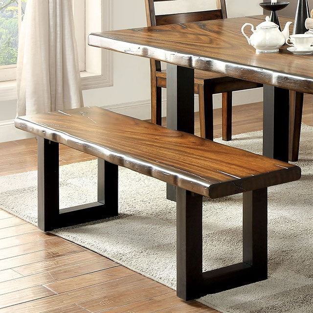 MADDISON Tobacco Oak/Black Bench - Imperial Furniture (Las Vegas, NV) - Multi Location