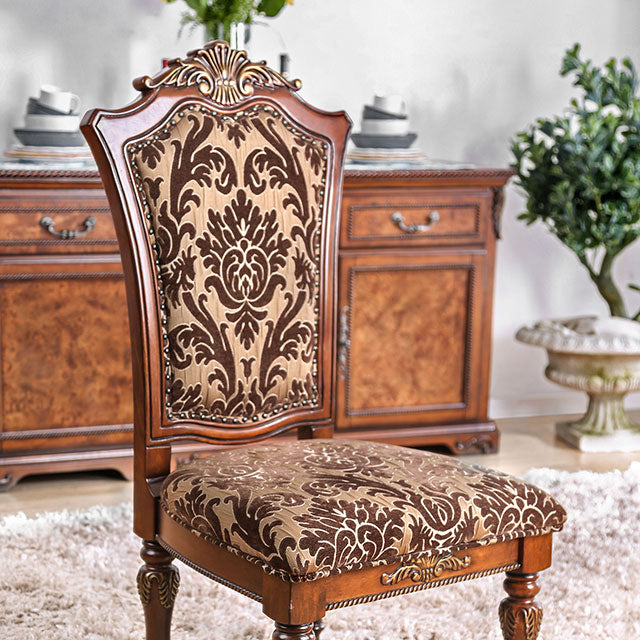 Lucie Brown Cherry Side Chair (2/CTN) - Imperial Furniture (Las Vegas, NV) - Multi Location