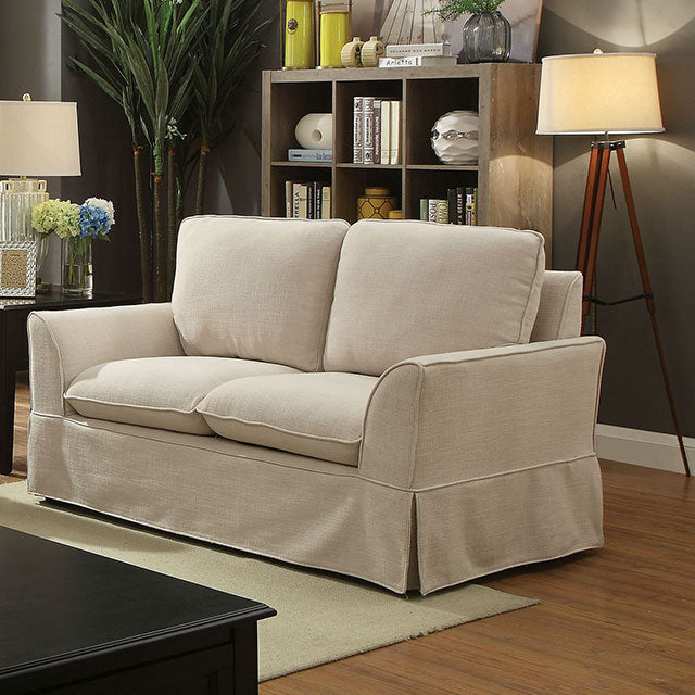 Maxine Love Seat Beige - Imperial Furniture (Las Vegas, NV) - Multi Location