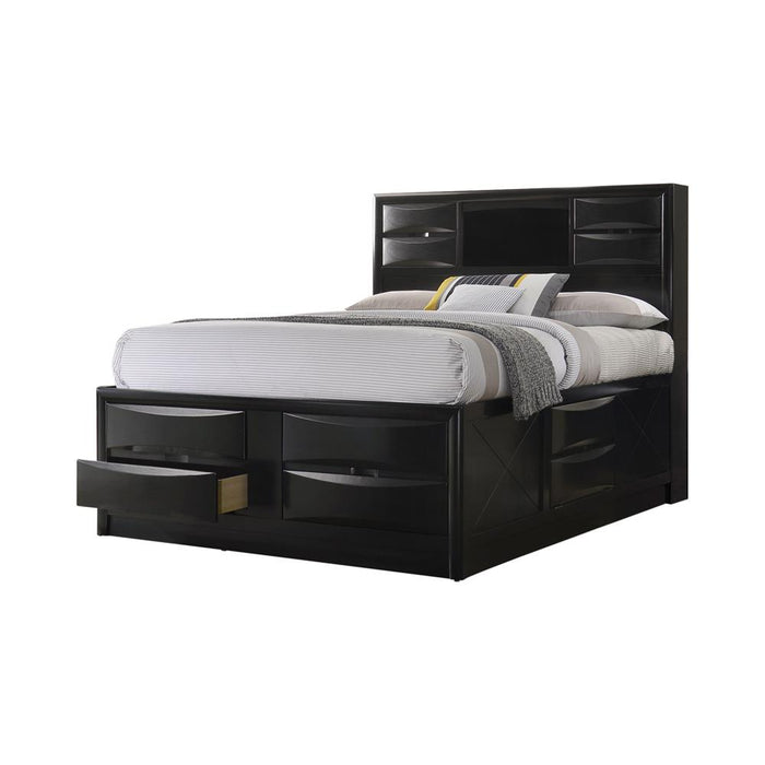 Briana California King Platform Storage Bed Black - Imperial Furniture (Las Vegas, NV) - Multi Location