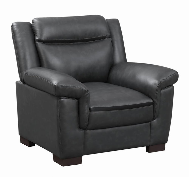 Arabella Pillow Top Upholstered Chair Grey - Imperial Furniture (Las Vegas, NV) - Multi Location