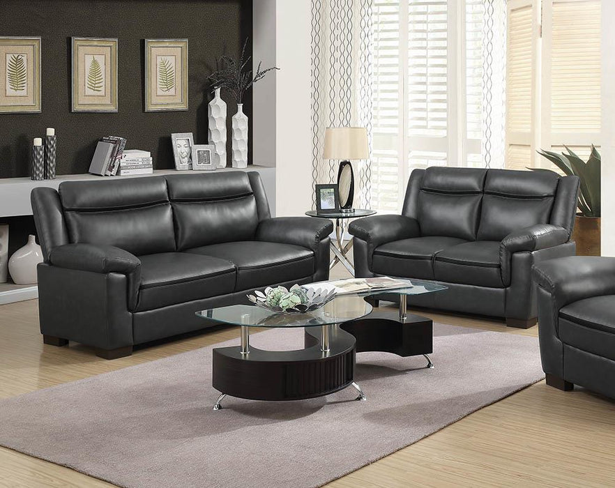 Arabella Upholstered Pillow Top Arm Living Room Set Grey - Imperial Furniture (Las Vegas, NV) - Multi Location