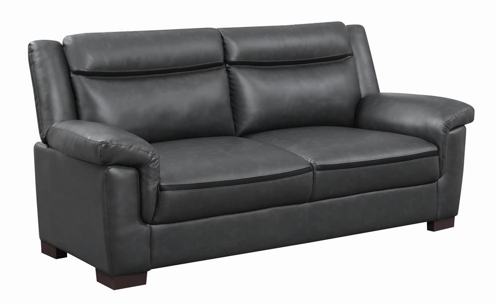 Arabella Pillow Top Upholstered Sofa Grey - Imperial Furniture (Las Vegas, NV) - Multi Location