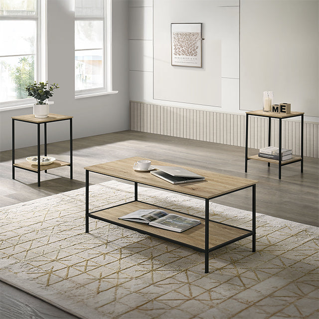 Pallas 3 Pc. Table Set Natural - Imperial Furniture (Las Vegas, NV) - Multi Location