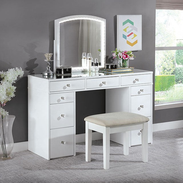 Louise Vanity W/ Stool - Imperial Furniture (Las Vegas, NV) - Multi Location