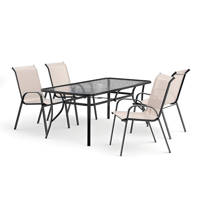 Pierro 5 Pc. Outdoor Dining Set - Imperial Furniture (Las Vegas, NV) - Multi Location