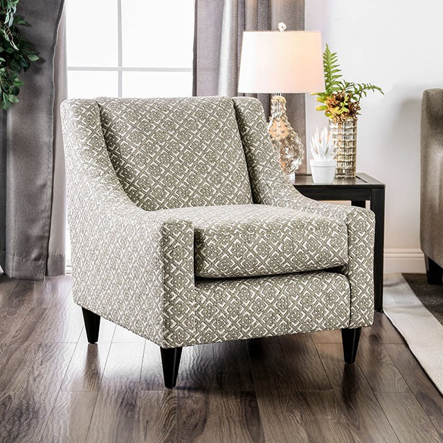 Dorset Light Gray/Pattern Square Chair - Imperial Furniture (Las Vegas, NV) - Multi Location