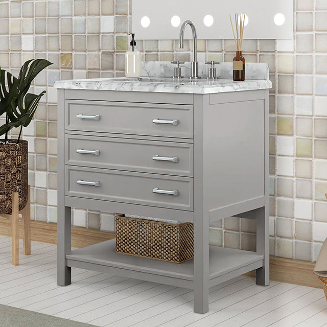 Reston Vanity with Top/ Sink - Imperial Furniture (Las Vegas, NV) - Multi Location
