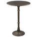 Oswego Round Bar Table Dark Russet and Antique Bronze - Imperial Furniture (Las Vegas, NV) - Multi Location
