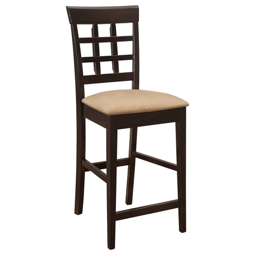 Gabriel Upholstered Counter Height Stools Cappuccino and Beige (Set of 2) - Imperial Furniture (Las Vegas, NV) - Multi Location