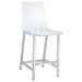 Juelia Counter Height Stools Chrome and Clear Acrylic (Set of 2) - Imperial Furniture (Las Vegas, NV) - Multi Location